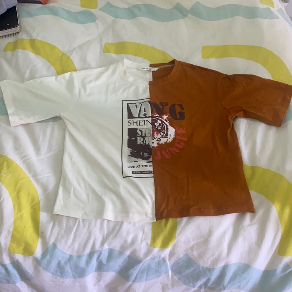 Half and half crop top